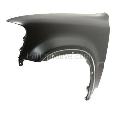 Aftermarket Replacement - FDR-1188LC CAPA 1997-2001 Honda CR-V (2.0L) Front Fender Quarter Panel without Side Light Holes (with Molding Holes) Steel Left Driver Side - Image 2