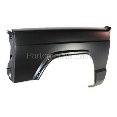 Aftermarket Replacement - FDR-1141LC CAPA 1997-2001 Jeep Cherokee Front Fender Quarter Panel (with Fender Flare Holes) without Antenna Hole Primed Steel Left Driver Side - Image 2