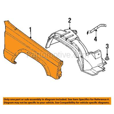 Aftermarket Replacement - FDR-1141LC CAPA 1997-2001 Jeep Cherokee Front Fender Quarter Panel (with Fender Flare Holes) without Antenna Hole Primed Steel Left Driver Side - Image 3