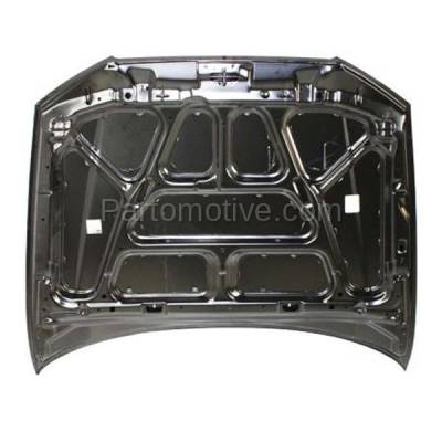 Aftermarket Replacement - HDD-1390C CAPA 2000-2002 Hyundai Accent (GL, GS, L) Hatchback & Sedan (1.5 & 1.6 Liter Engine) Front Hood Panel Assembly Primed Steel - Image 3