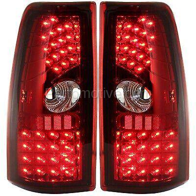 Aftermarket Replacement - KV-STYCV9906LCTL2 Pair LED Tail Light for 99-06 Chevrolet Silverado 1500 LH RH Red/Clear Lens - Image 1
