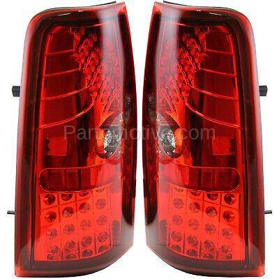 Aftermarket Replacement - KV-STYCV9906LCTL2 Pair LED Tail Light for 99-06 Chevrolet Silverado 1500 LH RH Red/Clear Lens - Image 2