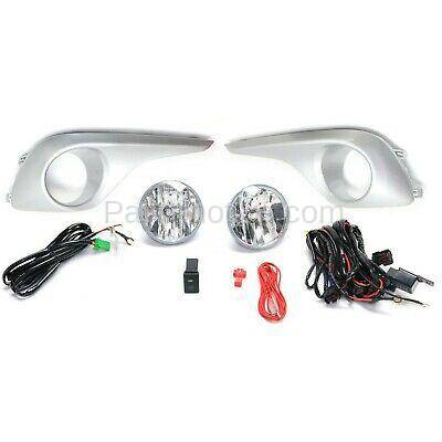 Aftermarket Replacement - KV-STYTY1213FL1 Fog Light Kit For 2012-2013 Toyota Highlander LH & RH Clear Lens - Image 1
