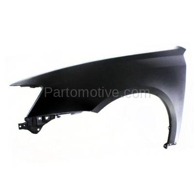 Aftermarket Replacement - FDR-1432LC & FDR-1432RC CAPA 2005-2007 Subaru Legacy (2.5 Liter H4 Engine) Front Fender Quarter Panel (without Molding Holes) Primed Steel SET PAIR Right & Left Side - Image 2