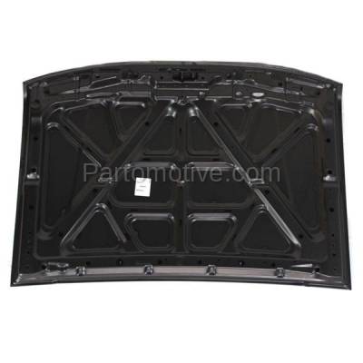 Aftermarket Replacement - HDD-1559C CAPA 1998-2000 Nissan Frontier Pickup Truck & 2000-2001 Xterra (Base, SE, XE) (2.4L & 3.3L) Front Hood Panel Assembly Primed Steel - Image 3