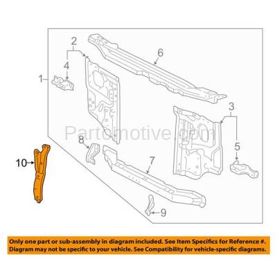 Aftermarket Replacement - RSP-1802 1995-2004 Toyota Tacoma Pickup Truck & 1996-2002 4Runner Front Radiator Support Center Hood Latch Lock Support Bracket Steel - Image 3