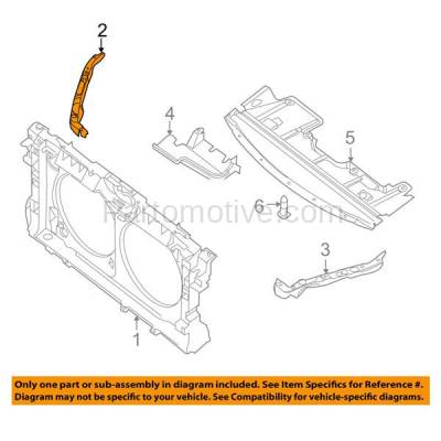Aftermarket Replacement - RSP-1591R 2007-2009 Nissan Altima & 2009-2014 Maxima Front Radiator Support Side Bracket Brace Panel Primed Made of Steel Right Passenger Side - Image 3