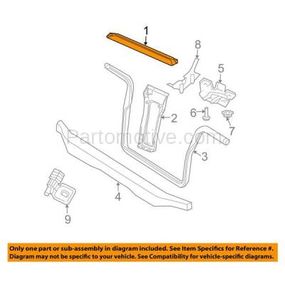 Aftermarket Replacement - RSP-1111 2002-2007 Jeep Liberty (2.4 & 2.8 & 3.7 Liter Engine) Front Radiator Support Upper Crossmember Tie Bar Primed Made of Steel - Image 3