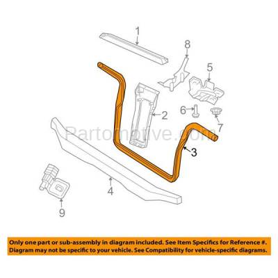 Aftermarket Replacement - RSP-1110 2002-2007 Jeep Liberty (2.4 & 2.8 & 3.7 Liter Engine) Front Radiator Support Lower Crossmember Tie Bar Primed Made of Steel - Image 3