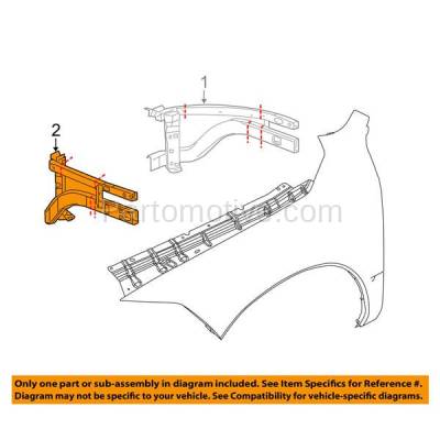 Aftermarket Replacement - RSP-1122L 2009-2018 Ram 1500 Pickup Truck (Extended & Crew Cab) Front Radiator Support Outer Brace Rail Panel Made of Steel Left Driver Side - Image 3