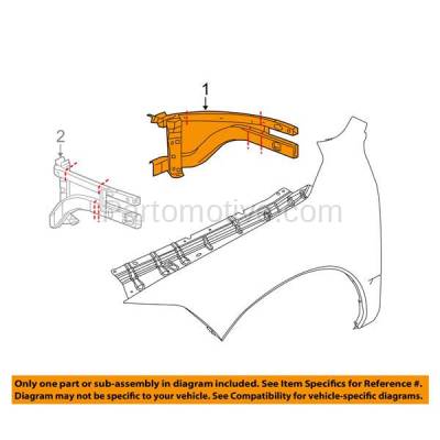 Aftermarket Replacement - RSP-1122R 2009-2018 Ram 1500 Pickup Truck (Extended & Crew Cab) Front Radiator Support Outer Brace Rail Panel Made of Steel Right Passenger Side - Image 3