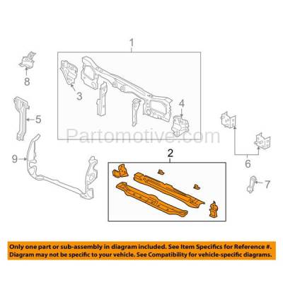 Aftermarket Replacement - RSP-1164 2001-2007 Ford Escape & 2005-2007 Mercury Mariner Front Radiator Support Lower Crossmember Tie Bar Panel Primed Made of Steel - Image 3