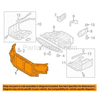 Aftermarket Replacement - RSP-1411 2011-2014 Hyundai Sonata (2.0T, Limited, SE) Sedan (2.0 Liter Turbocharged Engine) Front Center Radiator Support Core Assembly Primed Steel - Image 3