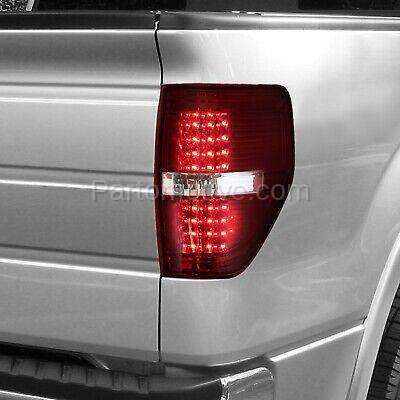 Aftermarket Replacement - KV-STYFD0914TL2 Tail Light For 2009-2014 Ford F-150 Set of 2 LH and RH Smoke and Red Lens - Image 2