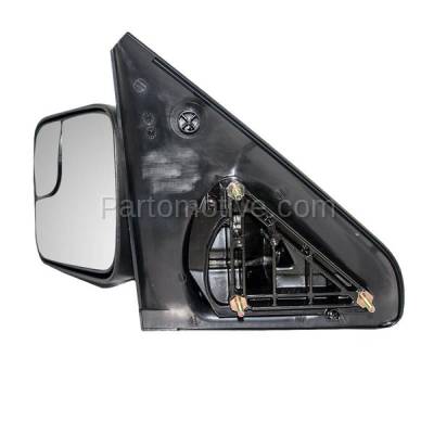 Aftermarket Replacement - LKQ-CH1320227OE 2002-2008 Dodge Ram 1500 & 2003-2009 Ram 2500, 3500 Truck Flip-Up Tow Mirror Manual, Manual Folding Textured Black Left Driver Side - Image 3