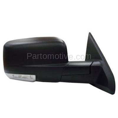Aftermarket Replacement - LKQ-CH1321304OE 2009-2012 Dodge Ram Pickup Truck Rear View Mirror Assembly Power, Heated with Turn Signal & Puddle Lamp Textured Black Right Passenger Side - Image 2