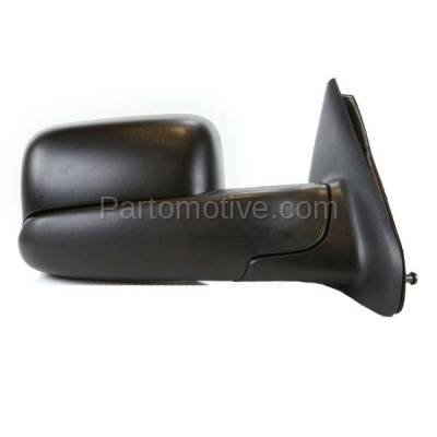 Aftermarket Replacement - LKQ-CH1321228OE 2002-2008 Dodge Ram 1500 & 2003-2009 Ram 2500, 3500 Truck Flip-Up Tow Mirror Power Heated Manual Folding Black Right Passenger Side - Image 2