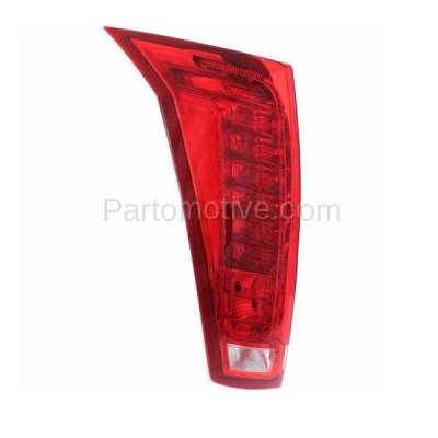 Aftermarket Replacement - LKQ-GM2801255R 2010-2016 Cadillac SRX 3.6L Rear Taillight Taillamp Assembly Halogen (with Bulb) Red & Clear Lens with Housing Right Passenger Side - Image 2