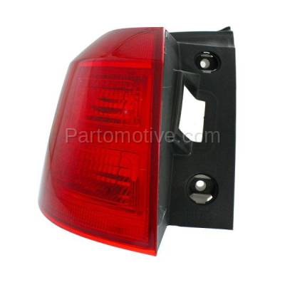 Aftermarket Replacement - LKQ-GM2804105OE 2010-2017 GMC Terrain Rear Outer Mounts on Body Taillight Taillamp Assembly (with Bulb) Red Lens with Housing Left Driver Side - Image 2