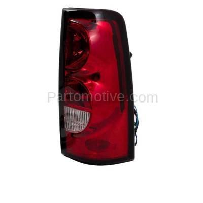 Aftermarket Replacement - LKQ-GM2801174OE 2003-2006 Chevrolet Silverado & 2007 Silverado Classic Pickup Truck (with Bulb) (with Dark Trim) Taillight Brake Light Right Passenger Side - Image 2