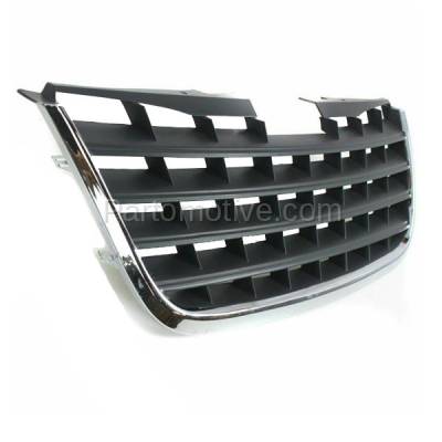Aftermarket Replacement - LKQ-CH1200309OE 2008-2010 Chrysler Town & Country (Limited, Touring, Walter P. Chrysler Signature Series) Front Grille Assembly Chrome Shell Gray Insert Plastic - Image 2