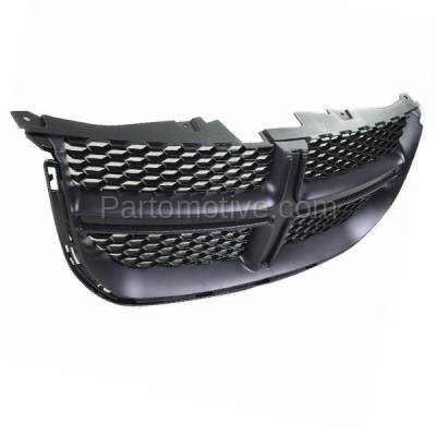 Aftermarket Replacement - LKQ-CH1200340OE 2011-2020 Dodge Grand Caravan & 2012-2015 Ram Cargo Van (3.6L V6 Engine) Front Center Grille Assembly Black Shell & Insert Plastic - Image 2