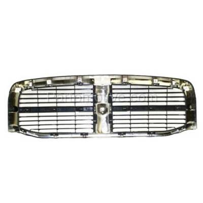 Aftermarket Replacement - LKQ-CH1200282OE 2006-2008 Dodge Ram 1500 & 2006-2009 2500 & 3500 Pickup Truck Front Center Grille Assembly Chrome Shell & Black Billet Style Insert Plastic - Image 3