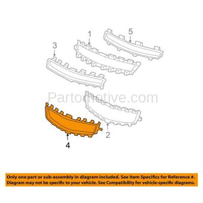 Aftermarket Replacement - LKQ-GM1210115OE 08-12 Malibu Front Grille Trim Grill Surround Molding Chrome GM1210115 25784043 - Image 3