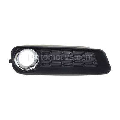 Aftermarket Replacement - LKQ-CH1039121OE 2011-2014 Dodge Avenger (2.4L & 3.6L) Front Fog Lamp Grille Bezel Assembly Textured Black with Chrome Ring Plastic Right Passenger Side - Image 1