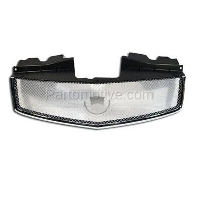 Aftermarket Replacement - LKQ-GM1200516OE 2004-2007 CTS-V (Sedan 4-Door) (5.7 & 6.0 Liter V8 Engine) Front Center Grille Assembly Chrome Shell & Mesh Insert Plastic without Emblem - Image 1