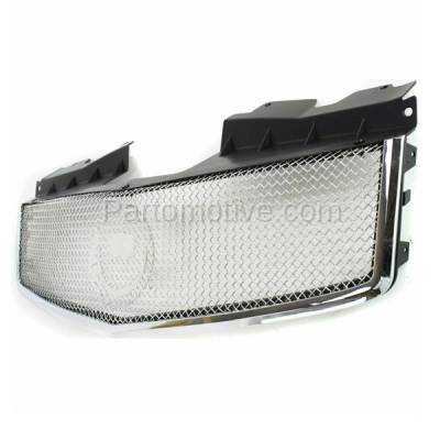 Aftermarket Replacement - LKQ-GM1200516OE 2004-2007 CTS-V (Sedan 4-Door) (5.7 & 6.0 Liter V8 Engine) Front Center Grille Assembly Chrome Shell & Mesh Insert Plastic without Emblem - Image 2