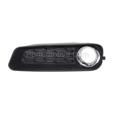 Aftermarket Replacement - LKQ-CH1038121OE 2011-2014 Dodge Avenger (2.4L & 3.6L) Front Fog Lamp Grille Bezel Assembly Textured Black with Chrome Ring Plastic Left Driver Side - Image 1