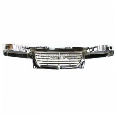 Aftermarket Replacement - LKQ-GM1200530OE 2004-2012 GMC Canyon Pickup Truck (2.8L 2.9L 3.5L 3.7L 5.3L Engine) Front Grille Assembly Chrome Shell & Black Insert Plastic without Emblem - Image 3