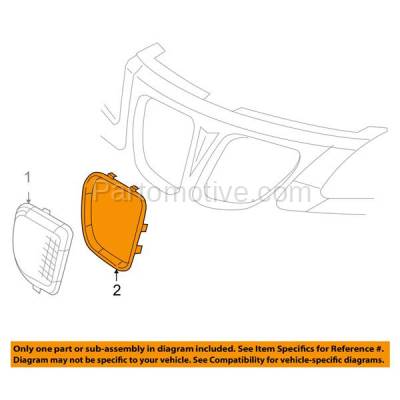 Aftermarket Replacement - LKQ-GM1200541OE 05-09 G6 Front Upper Grille Trim Grill Molding Chrome Passenger Side GM1200541 - Image 3