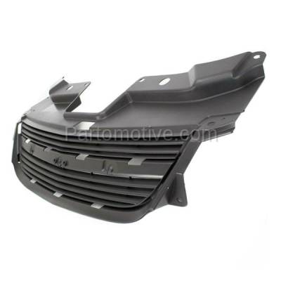 Aftermarket Replacement - LKQ-GM1200545OE 2005-2010 Chevrolet Cobalt (excluding SS) (Models without Chrome Package) Front Upper Grille Assembly Painted Gray Shell & Insert Plastic - Image 2
