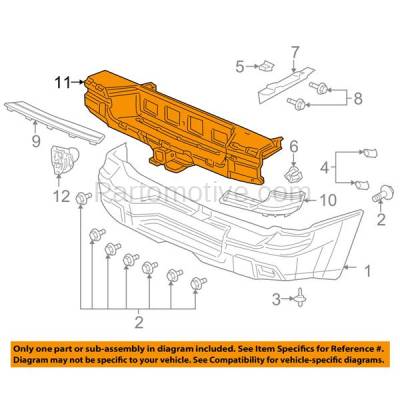Aftermarket Replacement - LKQ-GM1106563OE 2004-2007 Buick Rainier & 2002-2009 Chevrolet/GMC Trailblazer, Envoy & 2003-2009 Isuzu Ascender & Saab 9-7x Rear Bumper Reinforcement - Image 3