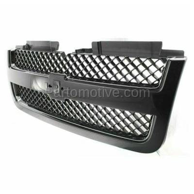 Aftermarket Replacement - LKQ-GM1200549OE 2006-2009 Chevrolet Trailblazer LT (6Cyl 8Cyl, 4.2L 5.3L Engine) Front Center Grille Assembly Paint to Match (with Chrome Molding) Plastic - Image 2