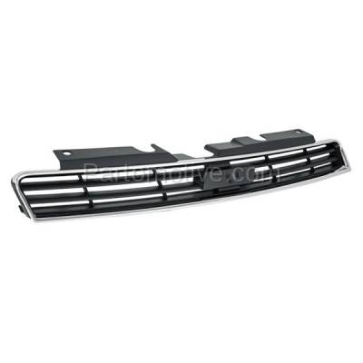 Aftermarket Replacement - LKQ-GM1200562OE 2006-2007 Chevrolet Monte Carlo & 2006-2011 Chevy Impala (excluding SS Model) Front Center Grille Assembly Chrome Shell Gray Insert Plastic - Image 2