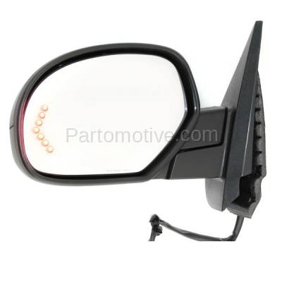 Aftermarket Replacement - LKQ-GM1320377OE 2007-2013 Chevrolet/GMC Silverado/Sierra Truck Rear View Mirror Power Folding Heated w/Memory Signal & Puddle Lamp Left Driver Side - Image 1