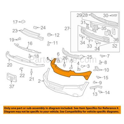 Aftermarket Replacement - LKQ-GM1014104OE 08-09 Vue XE,12-15 Captiva LS Front Upper Bumper Cover Primed GM1014104 22949860 - Image 3