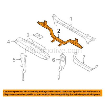 Aftermarket Replacement - RSP-1189 2008-2010 Ford F250/F350/F450/F550 Super Duty Pickup Truck Front Center Radiator Support Lower Crossmember Tie Bar Primed Steel - Image 3
