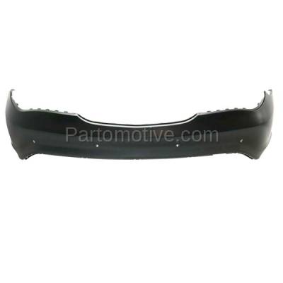 Aftermarket Replacement - BUC-3947RC CAPA 2014-2019 Mercedes-Benz CLA250 (without AMG Styling Package) Rear Bumper Cover Assembly with Active Park Aid Sensor Holes - Image 1