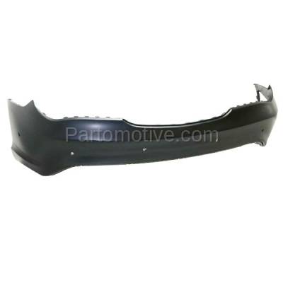 Aftermarket Replacement - BUC-3947RC CAPA 2014-2019 Mercedes-Benz CLA250 (without AMG Styling Package) Rear Bumper Cover Assembly with Active Park Aid Sensor Holes - Image 2