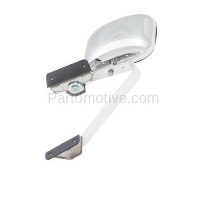Aftermarket Replacement - MIR-1499L 1987-1991 Ford Bronco & F150 F250 F350 Pickup Truck Rear View Mirror Manual Folding Swing Lock Door Mount Chrome Left Driver Side - Image 3