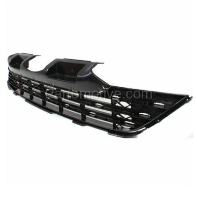 Aftermarket Replacement - GRL-1794C CAPA 2007-2009 Honda CRV (For Models Made in Japan) Front Center Lower Bumper Cover Grille Assembly Textured Black Plastic - Image 2