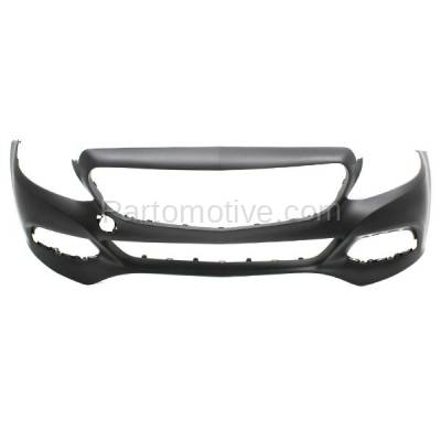 Aftermarket Replacement - BUC-3911FC CAPA 2015-2018 Mercedes-Benz C-Class C300 (without Sport & Luxury Package) Front Bumper Cover Assembly without Surround View - Image 1
