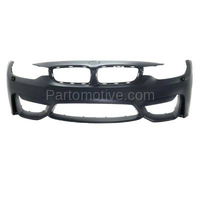Aftermarket Replacement - BUC-3581FC CAPA 2015-2018 BMW M3 & M4 Front Bumper Cover Assembly (with Headlight Washer Holes) (without Park Distance Sensor Holes) Primed - Image 1