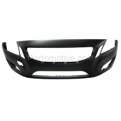 Aftermarket Replacement - BUC-4074FC CAPA 2011-2013 Volvo S60 (2.5 & 3.0 Liter Turbocharged Engine) Front Bumper Cover Assembly (with Fog Light Holes) Primed Plastic - Image 1