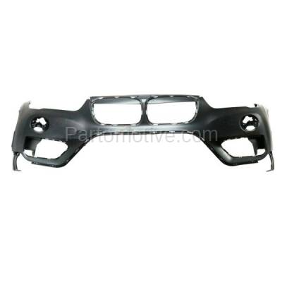 Aftermarket Replacement - BUC-3591FC CAPA 2016-2019 BMW X1 (without M Sport) Front Upper Bumper Cover Assembly (without Park Assist Sensor & Headlight Washer Holes) Primed - Image 1