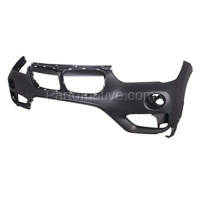 Aftermarket Replacement - BUC-3591FC CAPA 2016-2019 BMW X1 (without M Sport) Front Upper Bumper Cover Assembly (without Park Assist Sensor & Headlight Washer Holes) Primed - Image 2